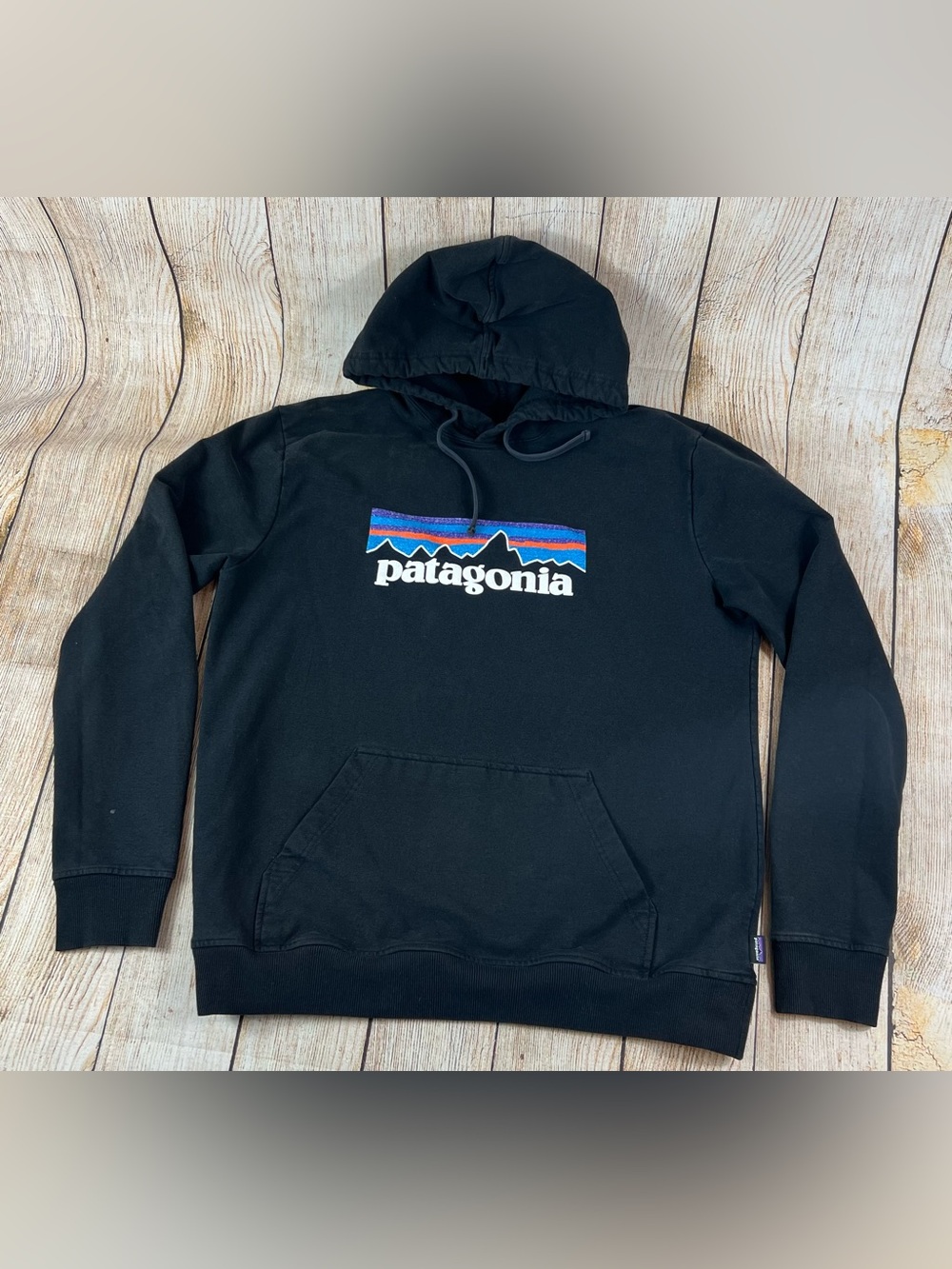 Mens Patagonia Uprisal Black Pullover Hoodie Sweatshirt Size Large